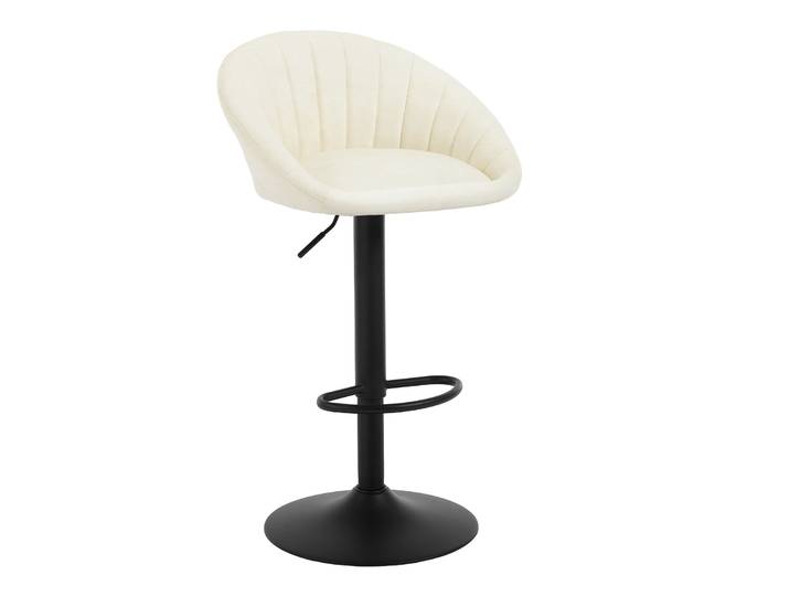 Tabouret de bar pivotant réglable en hauteur, chaise de bar en velours/imitation cuir, tabouret de cuisine avec dossier, tabouret de bistrot pivotant
