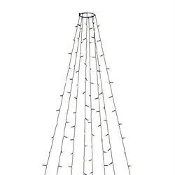 Konstsmide Weihnachtsbeleuchtung  LED Baummantel mit Ring 8 Stränge je 50 Dioden