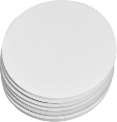 Moderationskarten, rund, ø 195 mm, 250 Stück, weiß