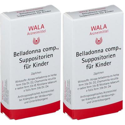 Belladonna COMP.Kindersuppositorien 2x 2x10x1 g Kinder-Suppositorien