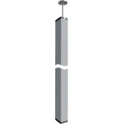 HAGER Installationssäule Aluminium 3100-3400mm DA200 DAS2803100ELN rechteck dpls natur