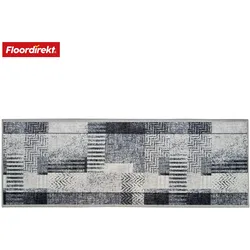 Floordirekt Teppich-Läufer auf Maß   Cordoba   Grautöne mit Muster   rutschfest & robust