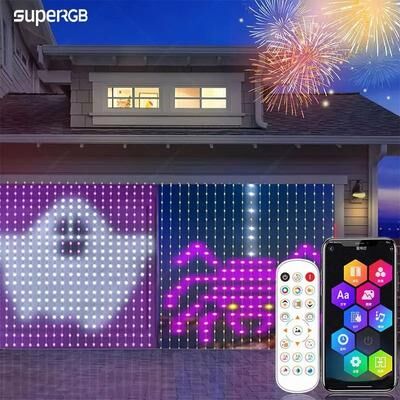 Uplift Picks 400 LED Smart RGB Curtain Lights With App Remote And Music Sync rgb usb 3x3 M 400 Leds