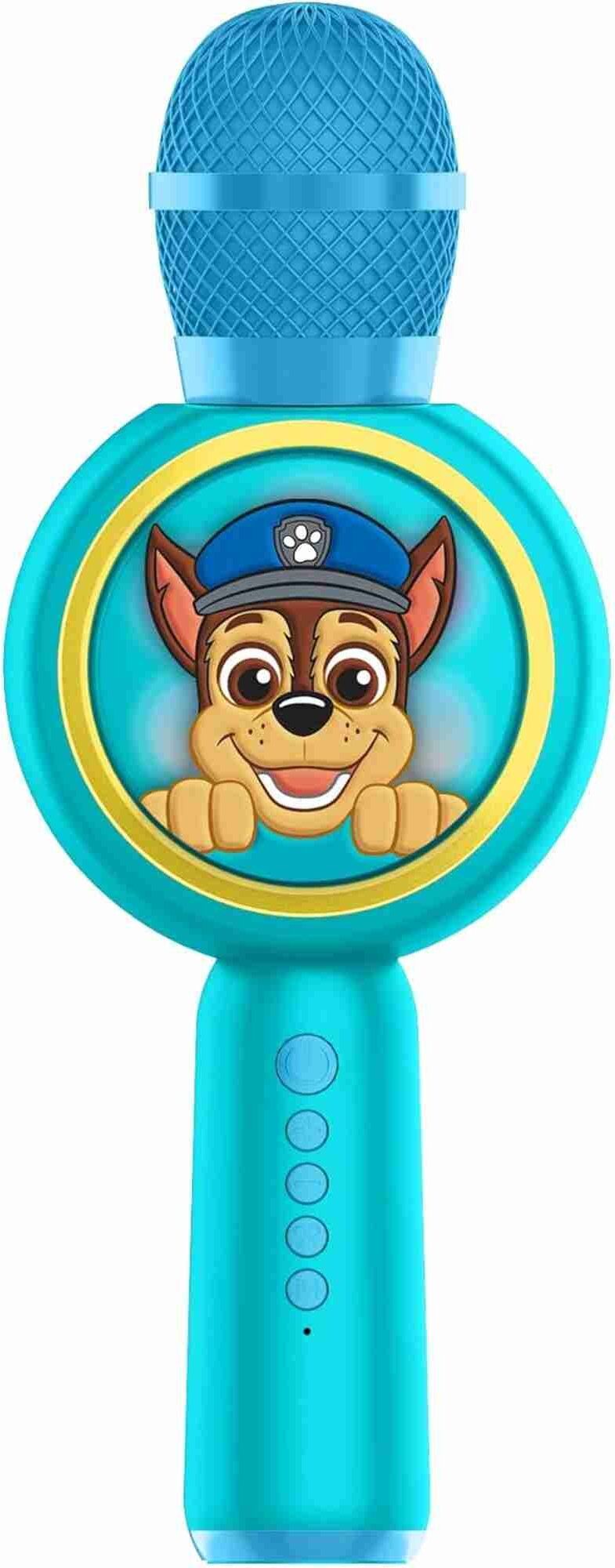 OTL PAW Patrol Chase PopSing Karaoke Microphone and Wireless Speaker with LED Lights
