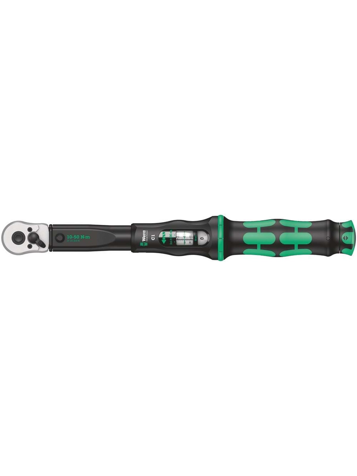 Wera Click-Torque C 1 Drehmomentschlüssel mit Umschaltknarre, 1/2 Zoll, 10 - 50 Nm