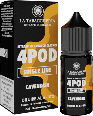 La Tabaccheria Cavendish 4pod Single Line Aroma Concentrato 10ml Tabacco