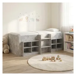 vidaXL, Bett, Loft Bett (90 x 200 cm)