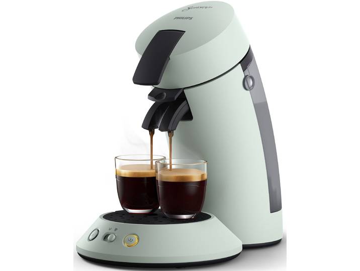 PHILIPS SENSEO Kaffeepadmaschine Original Plus CSA210/60, mit zwei Kaffee-Einstellungen , grün (mint), 2, Kaffeemaschinen, Kaffeepadmaschine