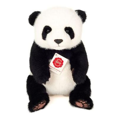 Teddy Hermann 92447 - Panda sitzend, Plüsch, 28 cm