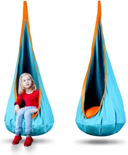 Monkey-Gym Fauteuil suspendu cocon pour enfant - turquoise