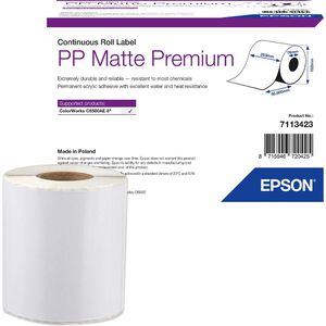 Epson-Etiketten PP Matte Premium 7113423, 210mm x 55m, Endlos-Etiketten, Film, matt