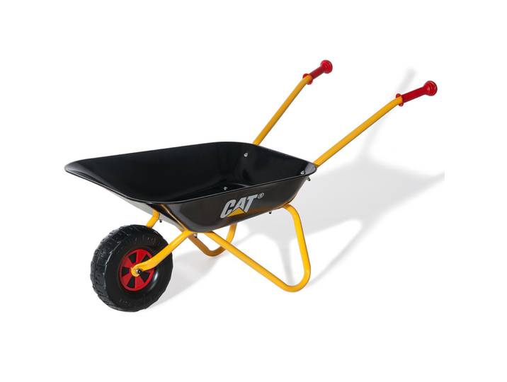 Metallschubkarre CAT Rolly Toys Schwarz Metall - Farbe: Schwarz/Gelb