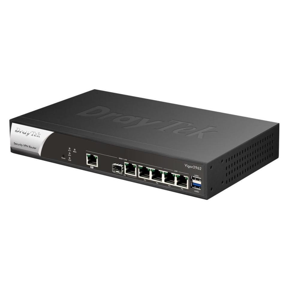 Draytek Vigor 2962 Kabelrouter 2.5 Gigabit Ethernet Schwarz, Weiss (VIGOR 2962)