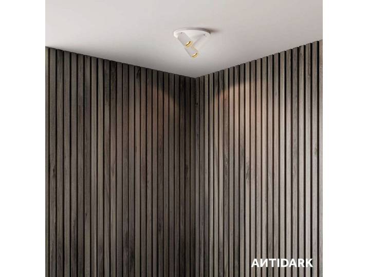 SpotOn Circle3 Decken/Wandleuchte Weiß - Antidark - Wohnzimmer - Aluminium