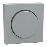 Zentralplatte Aluminium mit Drehknopf Typ MEG5250-0460 für Dimmer, System M aluminium, Retail