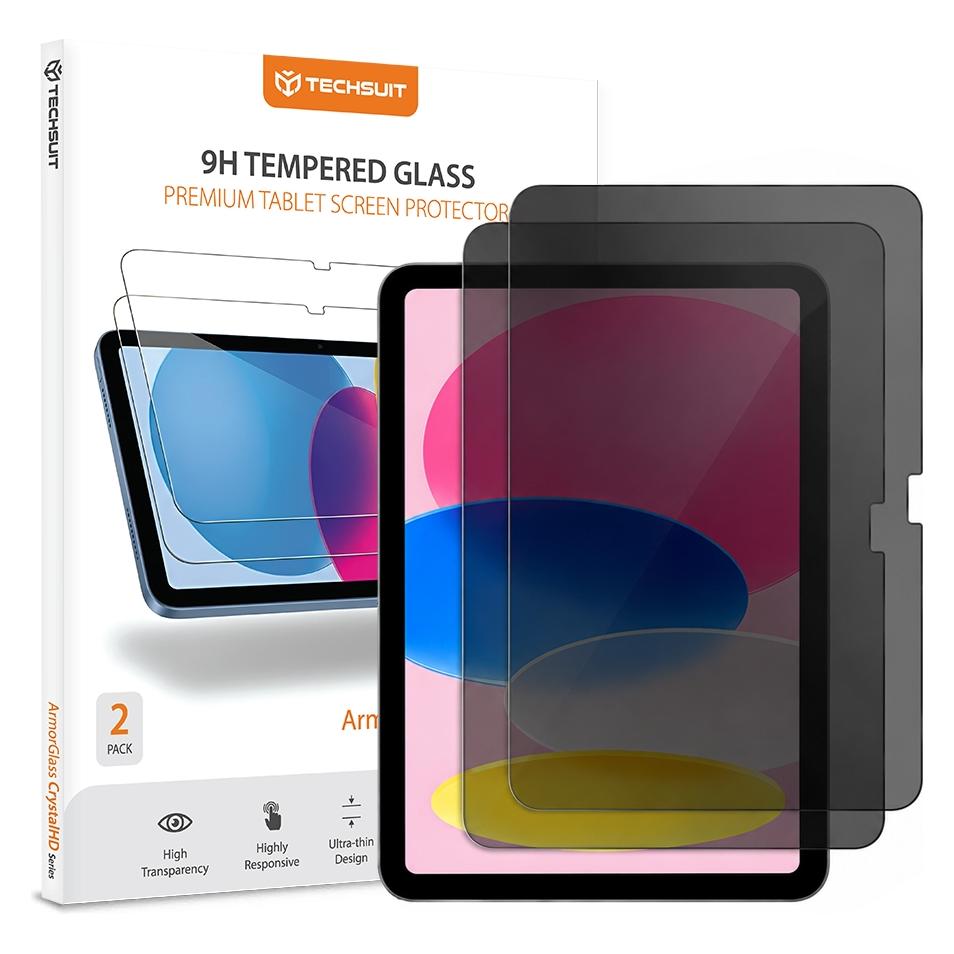 Techsuit - ArmorGlass CrystalHD (2er-Pack) - iPad 10 (2022) 10.9 / 11 (2025) - Sichtschutz (2 Stk., Apple iPad Air 11 2025) (72589508)