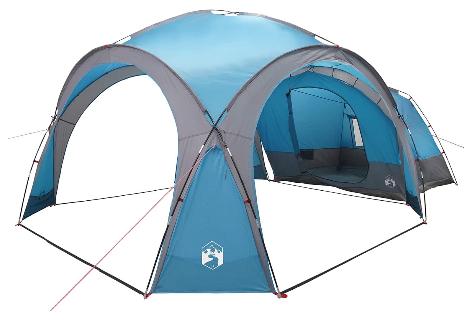 Seitenzelt Blau 410 x 410 x 250 cm Polyester und Stahl