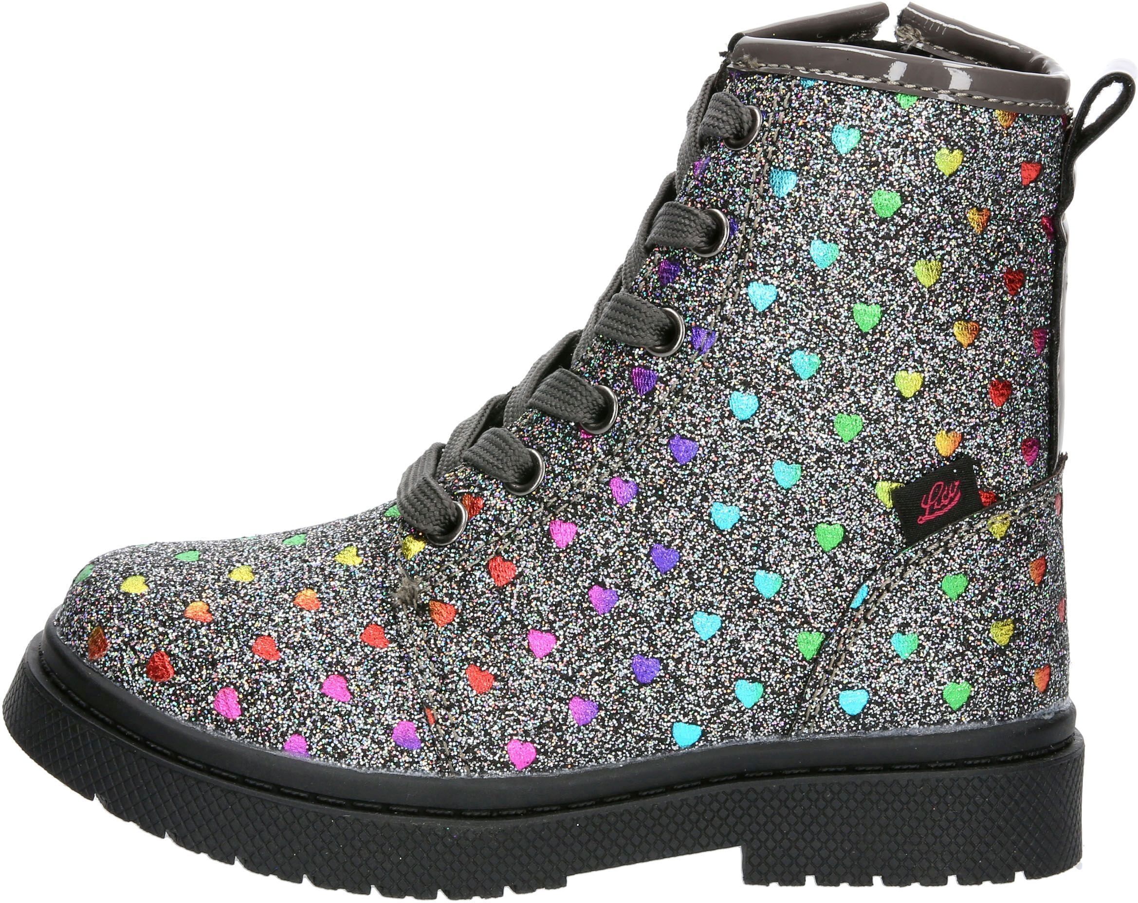 Stiefel LICO "Freizeitstiefel Isalie", Mädchen, Gr. 31, wärmend, bunt, Synthetik, Schuhe Stiefel bunt 31, wärmend