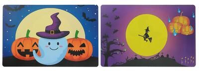 IH Casa Decor Pp Reversible Placemat Ghost and Witch - Set of 12