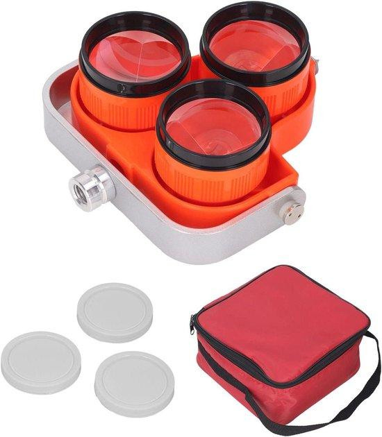 Total Station Prisma Reflector met Optische Glas Lens, Diameter: 64 mm, Zwart