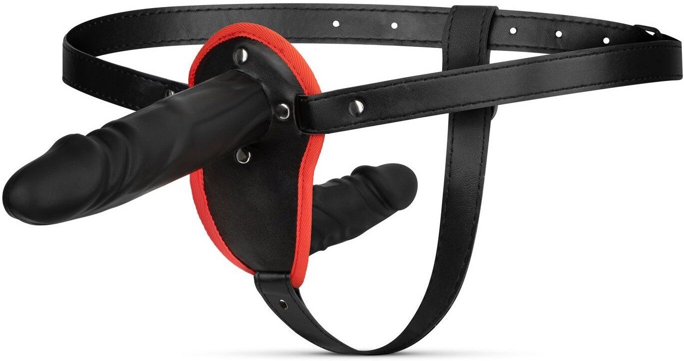 Easytoys Fetish Collection Double gode strap-on en silicone doux pour plaisir partagé