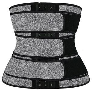 Uplifted Finds Women Waist Support Fitness Sauna Corset Belt For Back Support And Belly Trimming 3xl gray