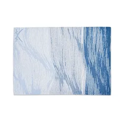 SANSIBAR Sylt Webteppich   ¦ blau ¦ Synthetische Fasern ¦ Maße (cm): B: 80 H: 0,3