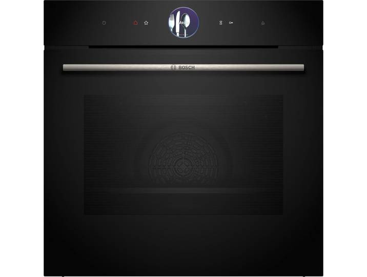 BOSCH Dampfbackofen Serie 8 Serie 8,HSG7261B1, Einbau-Dampfbackofen, Schwarz,EEK:A+, mit Teleskopauszug nachrüstbar