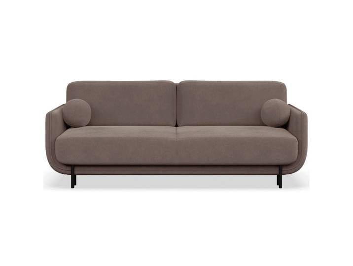 SCHLAFSOFA Ovals Hellbraun