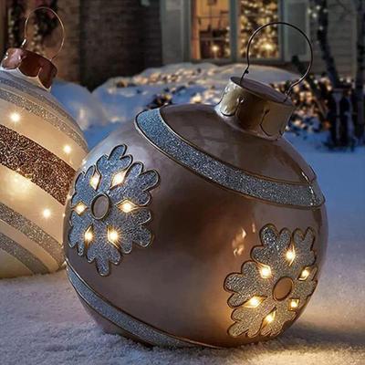 Retailers Go PVC Inflatable Christmas Ball, Large Outdoor Giant Decorated Balls, Big Party Tree Decorations, Toy Ball Without Light f
