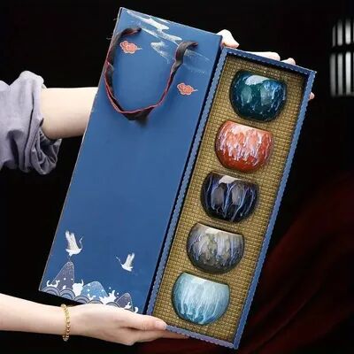 Perfect Picks Market High End Kung Fu Tea Set With Ceramic Japanese Teacups Gift Box High End Kung Fu Tea Set With Ceramic Japanese Teacups Gift Box