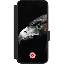 Nivocase Klapphülle für Samsung Galaxy S23 Handyhülle aus Kunst Leder NIVOflip schwarz Europameisterschaft (Samsung Galaxy S23), Smartphone Hülle, Schwarz
