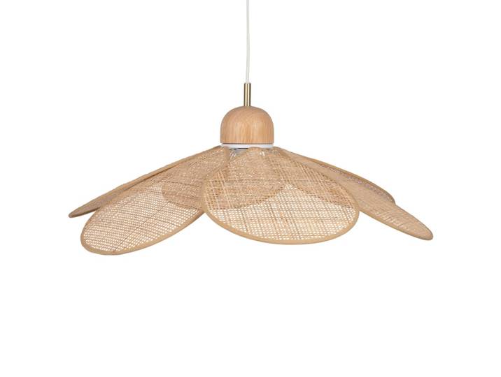 Hängeleuchte aus geflochtenem Rattan