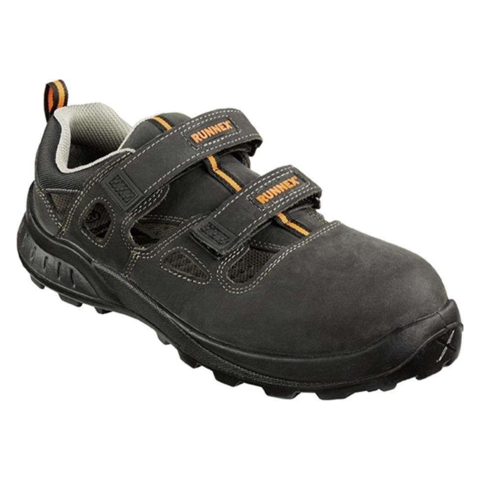 Runnex unisex S1 Sicherheitssandalen "5100" TeamStar schwarz Grösse 49 (S1, 49) (10003703209999)