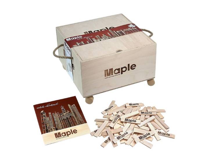 Maple in verschiende Mengen Spielbausteine