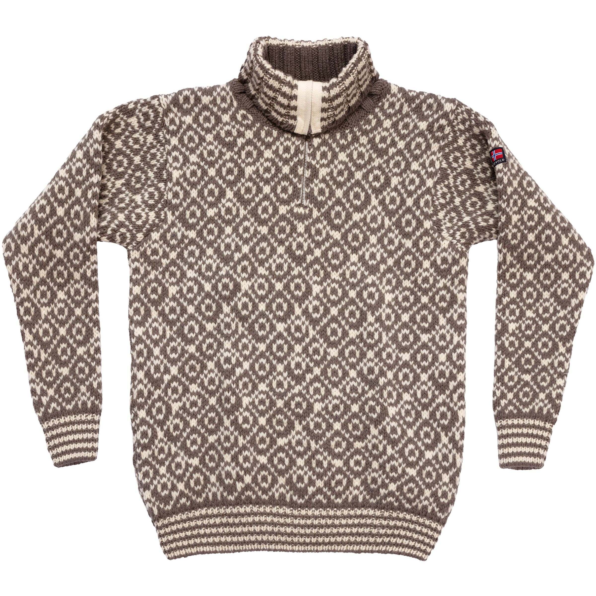 Devold Svalbard Wool Zip Neck Pullover beige Größe S Lifestyle Hautfreundlich