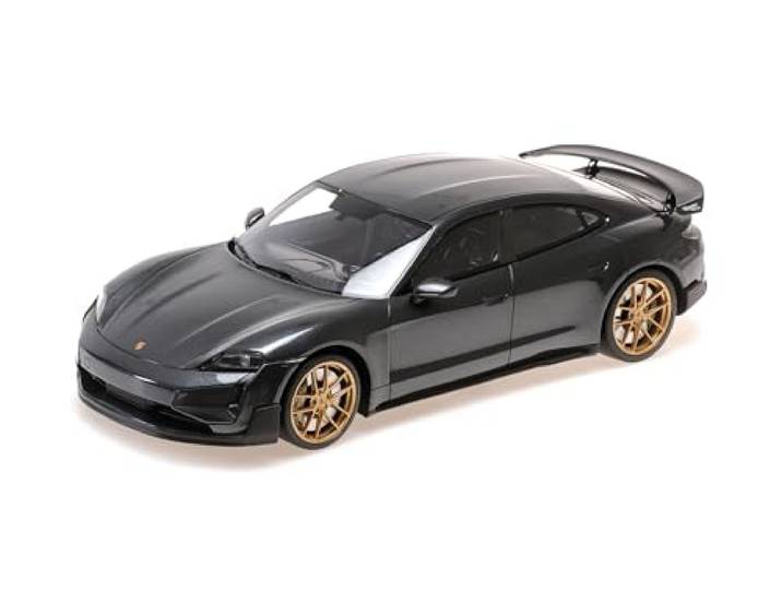 Minichamps 117069401 - Porsch. Taycan Turbo GT Grey 2024 - maßstab 1/18 - Modellauto