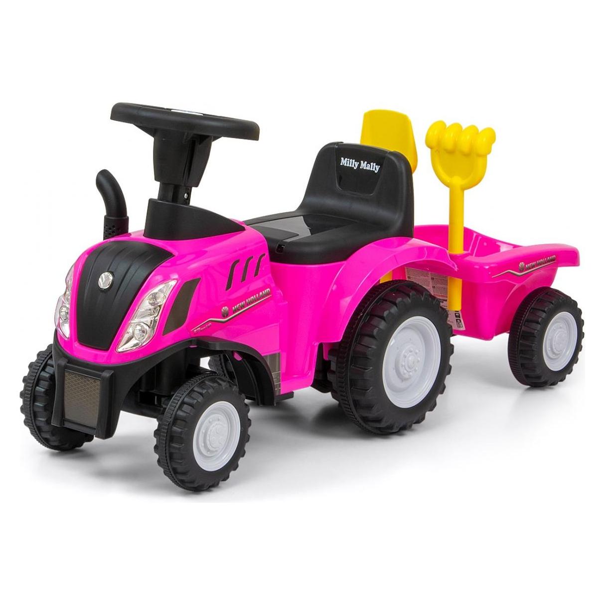 Mally Milly Riding Vehicle New Holland T7 Pink tractor (GXP-797610)