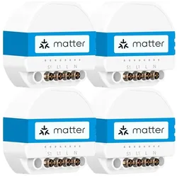 Meross, Aktor, Smart Wi-Fi In-Wall Switch (4 Pack) MSS815 (Schaltaktor)