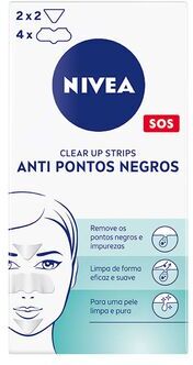 Nivea Banda de Rosto Anti Pontos Negros Clear-up Strip 6 un