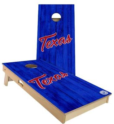 Skip's Garage Texas Vintage Baseball Outdoor Cornhole Board Set