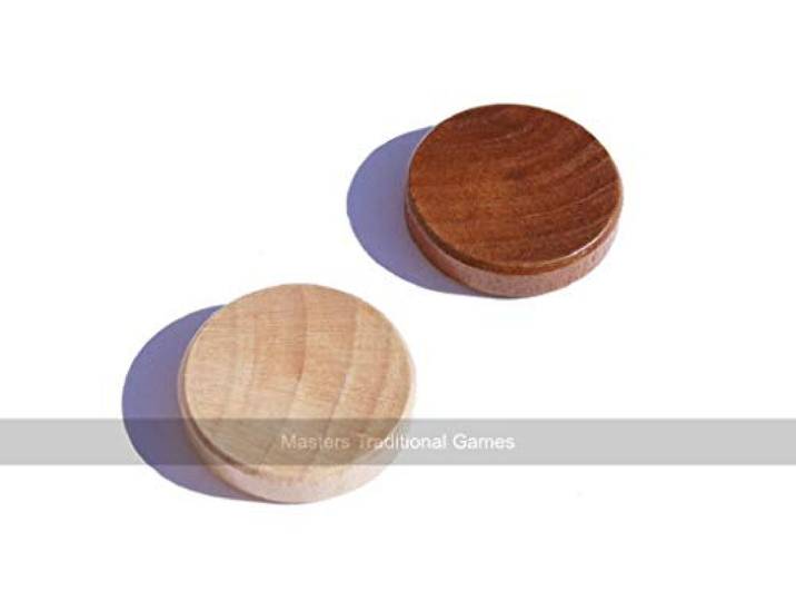 Wooden Backgammon Stones - 30mm