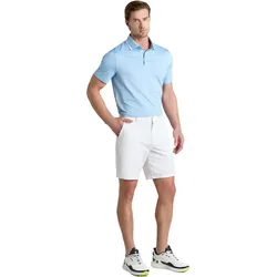 G/FORE Polo Perforated Stripe , hellblau