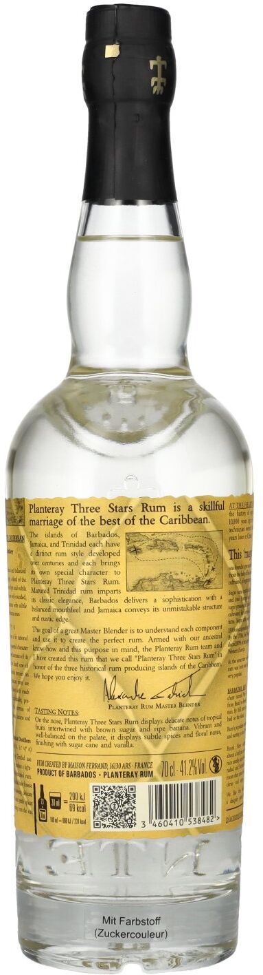 Planteray 3 STARS Rum 41,2% Vol. 0,7l