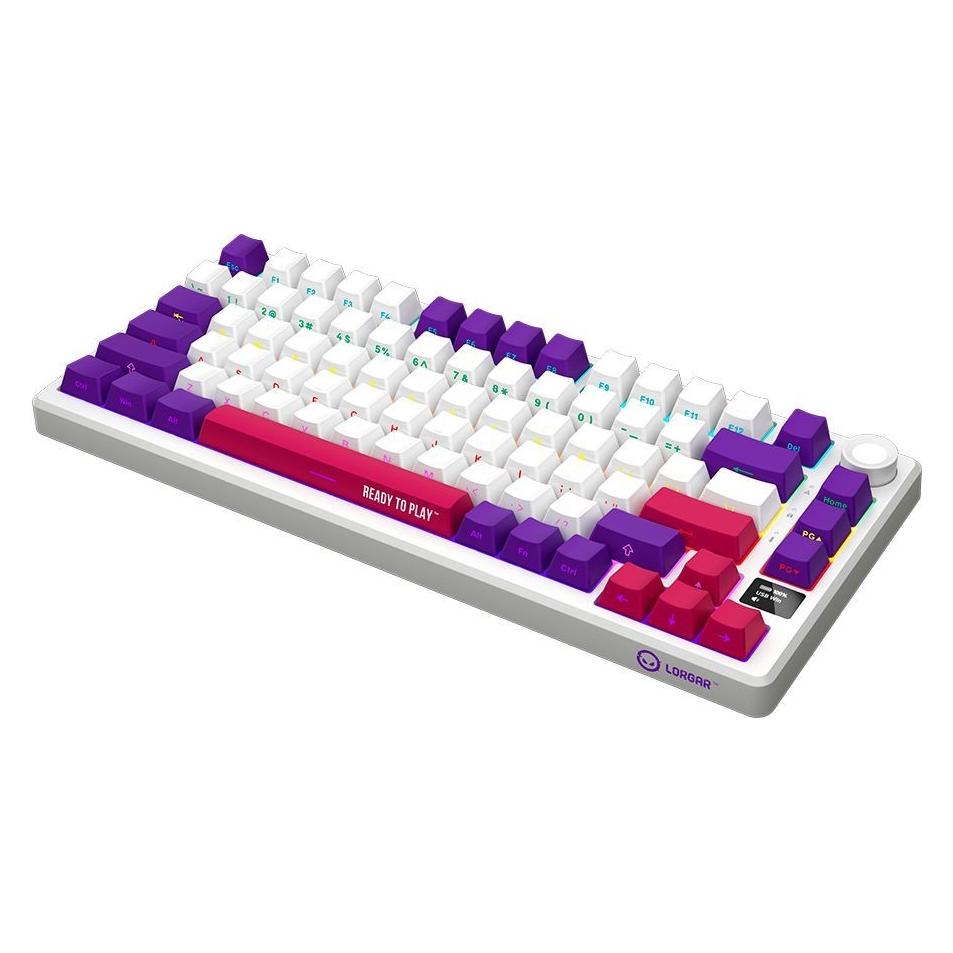 Lorgar Computertastatur Klaviatūra KBP7075W (LRG-KBP7075W-WH-US)