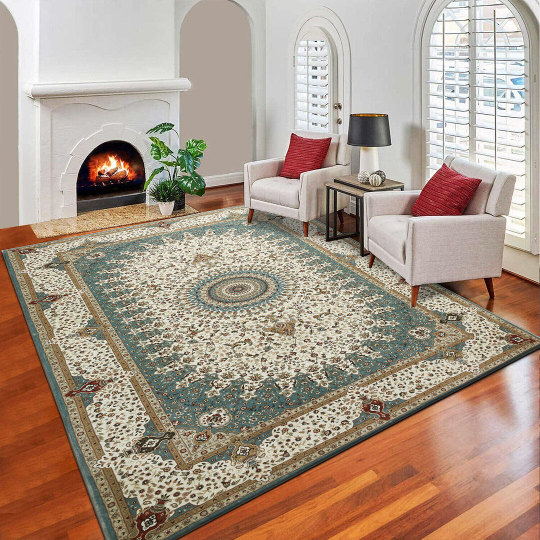 Latitude Vive Cambren Machine Tufted Altra Soft Luxury Area Rug Green;Beige;Brown;WILLOW Rectangle 160 x 230cm
