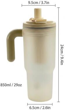 Universal Stock Hydra Flow Large Capacity Sports Water Bottle With Straw And Strainer beige