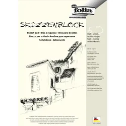 folia Skizzenblöcke DIN A4, 50 Blatt