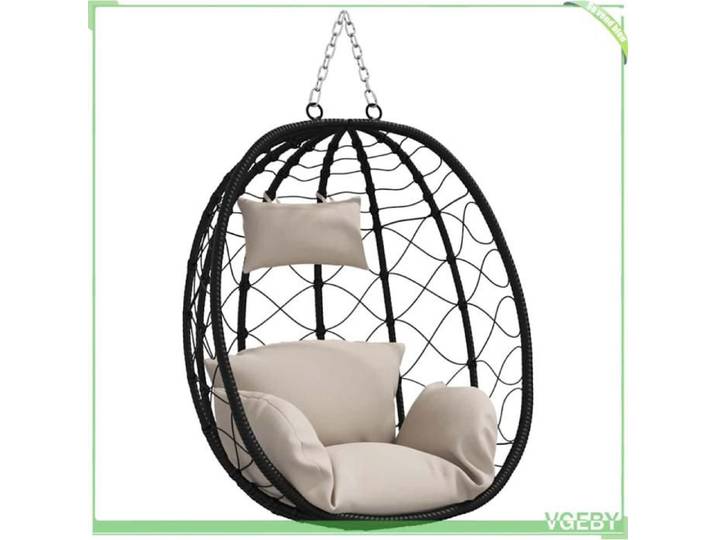 Chaise suspendue (chaise œuf) - FAFEICY - 42003846 - Taupe - Polyrotin - Pliable & ergonomique
