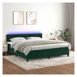 vidaXL, Boxspringbett, Pasonberg (Block mit Quadraten) (180 x 200 cm)